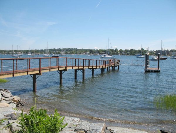 residential pier pilings Bristol, Rhode Island