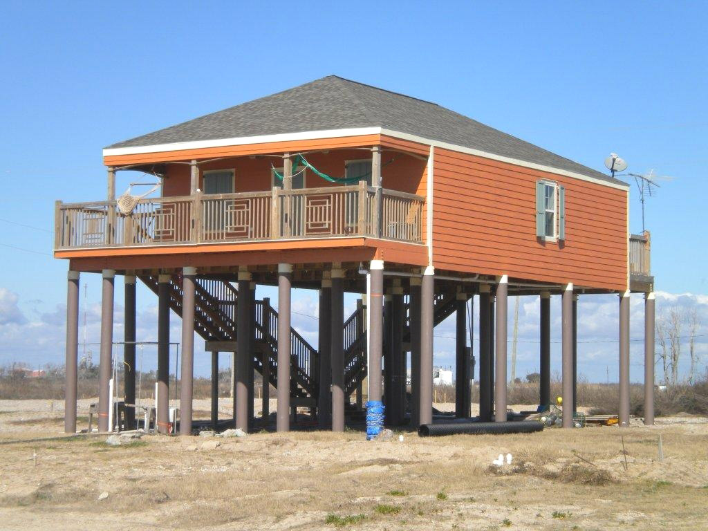 Composite Fiberglass Pilings for Stilt Foundations | Pearson Pilings Cost To Build House On Pilings