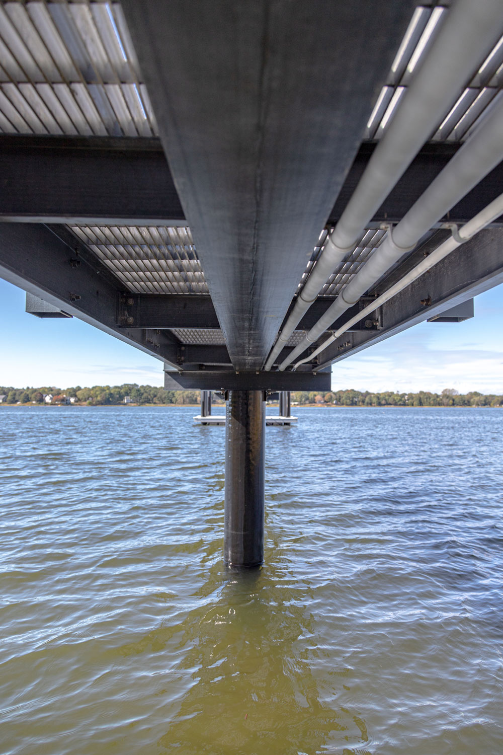 monopile pilings for dock