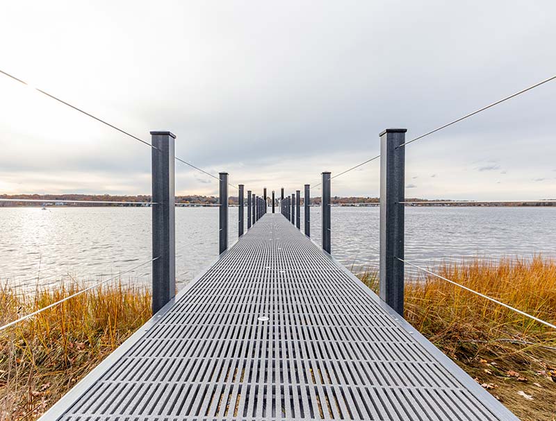 Modern Sleek All-Composite Dock Design