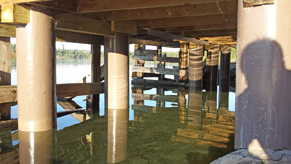Pearson Pilings Protects Flooded Boathouse